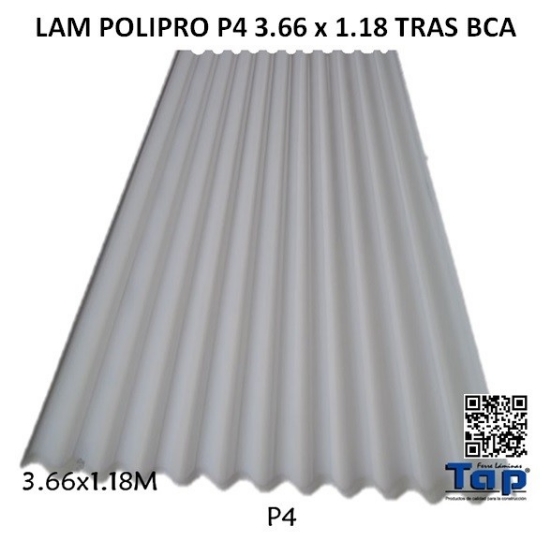 Imagen de LAM POLIPRO P4 3.66 x 1.18 TRAS BCA