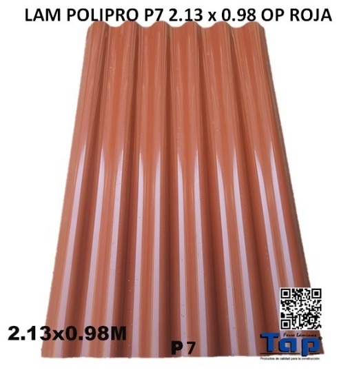 Imagen de LAM POLIPRO P7 2.13 x 0.98 OP ROJA