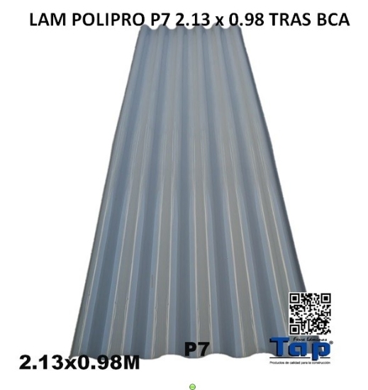 Imagen de LAM POLIPRO P7 2.13 x 0.98 TRAS BCA