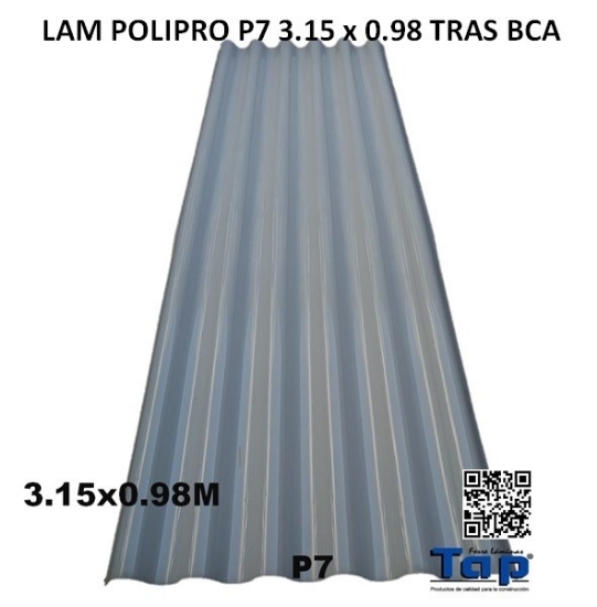 Imagen de LAM POLIPRO P7 3.15 x 0.98 TRAS BCA