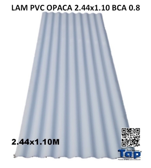 Imagen de LAM PVC OPACA 2.44x1.10 BCA 0.8