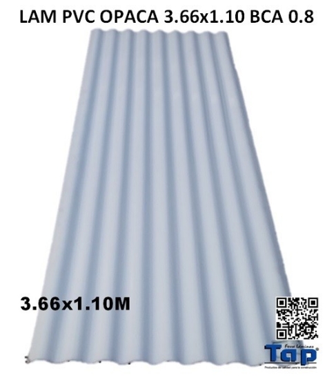 Imagen de LAM PVC OPACA 3.66x1.10 BCA 0.8