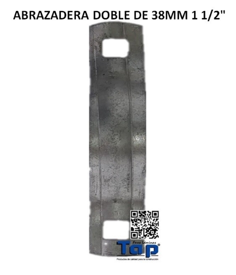 Imagen de ABRAZADERA DOBLE DE 38MM 1 1/2"