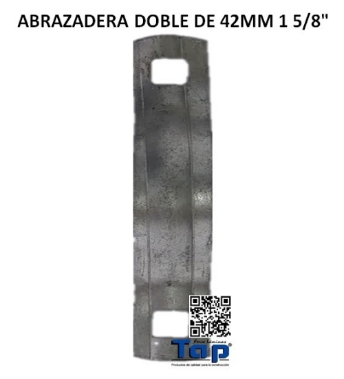 Imagen de ABRAZADERA DOBLE DE 42MM 1 5/8"