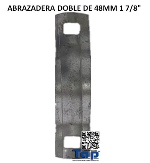 Imagen de ABRAZADERA DOBLE DE 48MM 1 7/8"