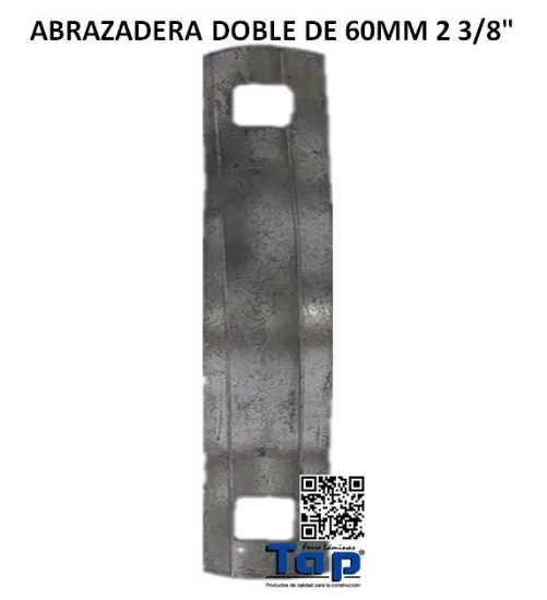 Imagen de ABRAZADERA DOBLE DE 60MM 2 3/8"
