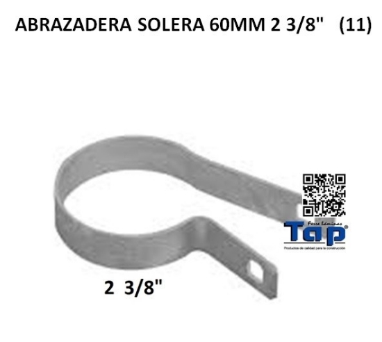 Imagen de ABRAZADERA SOLERA 60MM 2 3/8"            (11)