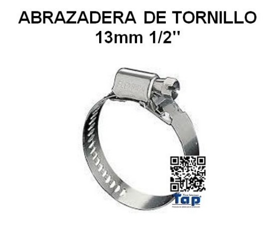 Imagen de ABRAZADERA DE TORNILLO 13mm 1/2"