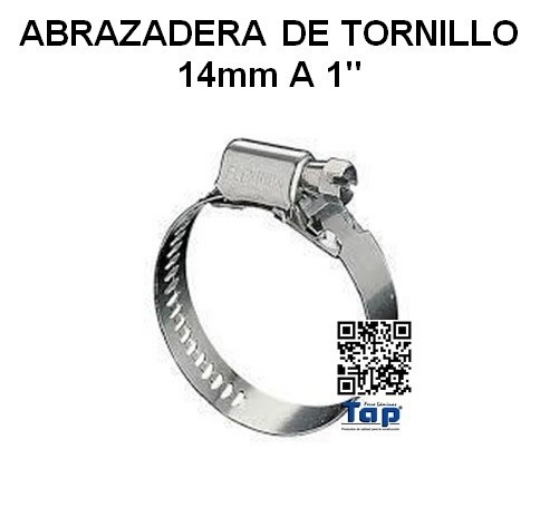 Imagen de ABRAZADERA DE TORNILLO 14mm A 1"