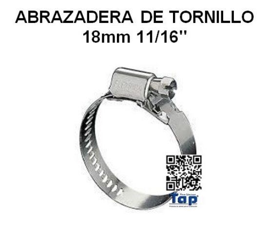 Imagen de ABRAZADERA DE TORNILLO 18mm 11/16"