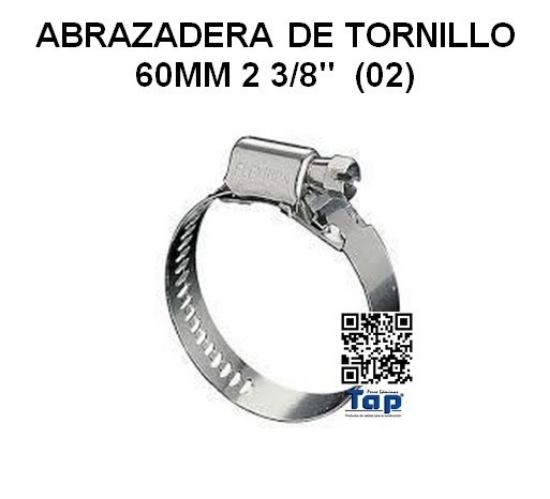 Imagen de ABRAZADERA DE TORNILLO 60MM 2 3/8"  (02)