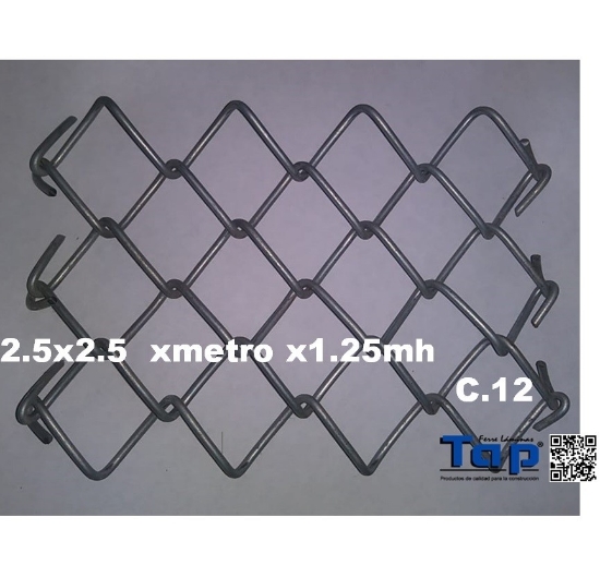 Imagen de MALLA CICLxmetro C12 AB 2.5x2.5 1.25mh