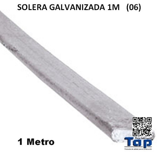 Imagen de SOLERA GALVANIZADA 1M                          (06)