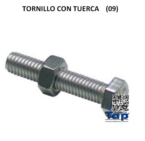 Imagen de TORNILLO CON TUERCA                              (09)
