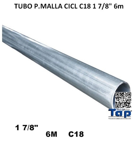 Imagen de TUBO P.MALLA CICL C18 1 7/8" 6m