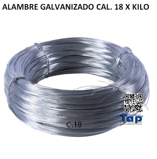 Imagen de ALAMBRE GALVANIZADO CAL. 18 X KILO