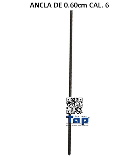 Imagen de ANCLA DE 0.60cm CAL. 6