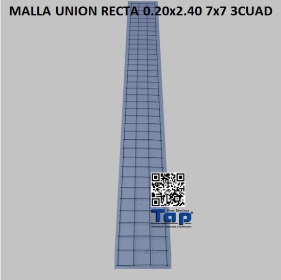 Imagen de MALLA UNION RECTA 0.20x2.40 7x7 3CUAD
