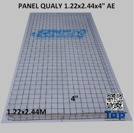 Imagen de PANEL QUALY 1.22X2.44x4" AE