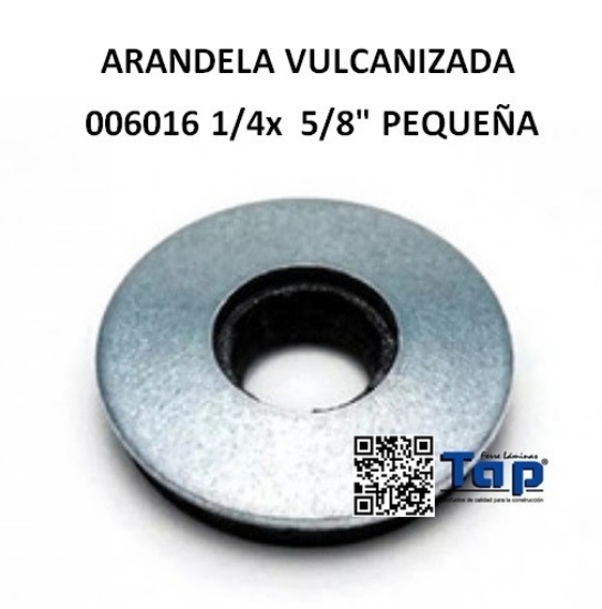 Imagen de ARANDELA VULCANIZADA 006016 1/4x  5/8" PEQUEÑA