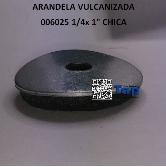 Imagen de ARANDELA VULCANIZADA 006025 1/4x 1" CHICA