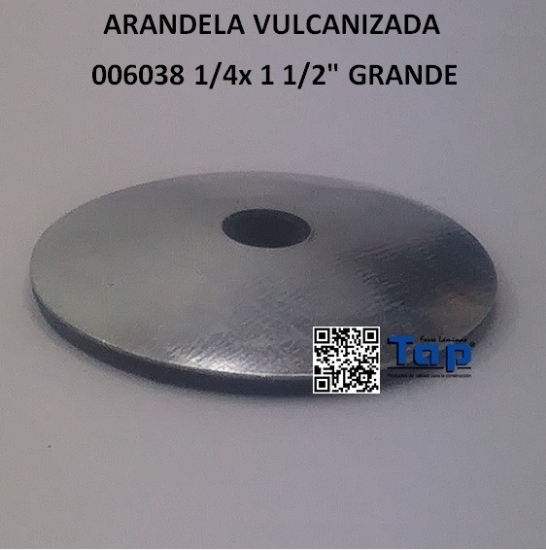 Imagen de ARANDELA VULCANIZADA 006038 1/4x 1 1/2" GRANDE