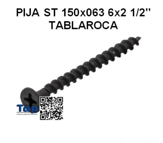 Imagen de PIJA ST 150x063 6x2 1/2" TABLAROCA