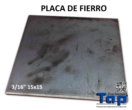 Imagen de PLACA FE 005 3/16" 15x15