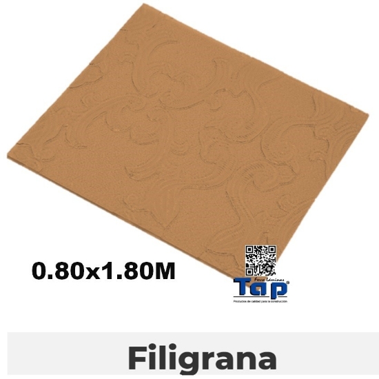 Imagen de P.CANCEL 0.80x1.80 FILIGRANA BRONCE