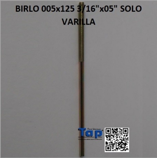 Imagen de BIRLO 005x125 3/16"x05" SOLO VARILLA