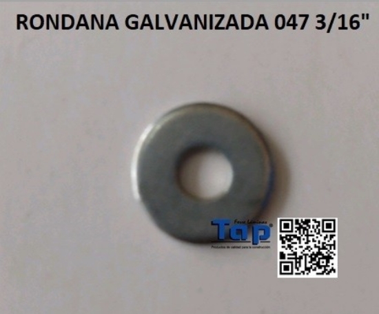 Imagen de RONDANA GALVANIZADA 047 3/16"