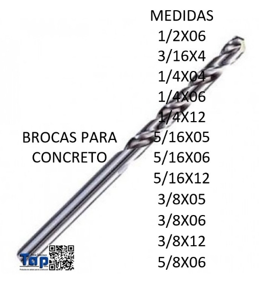 Imagen de BROCAS PARA CONCRETO