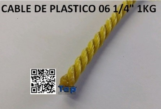 Imagen de CABLE DE PLASTICO 06 1/4" 1KG