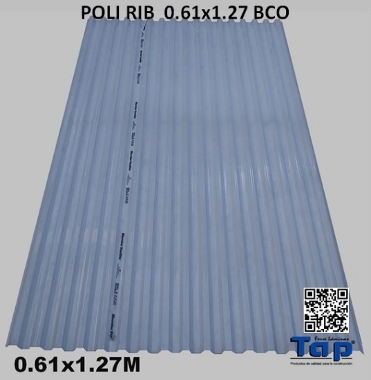Imagen de POLI RIB  0.61x1.27 BCO