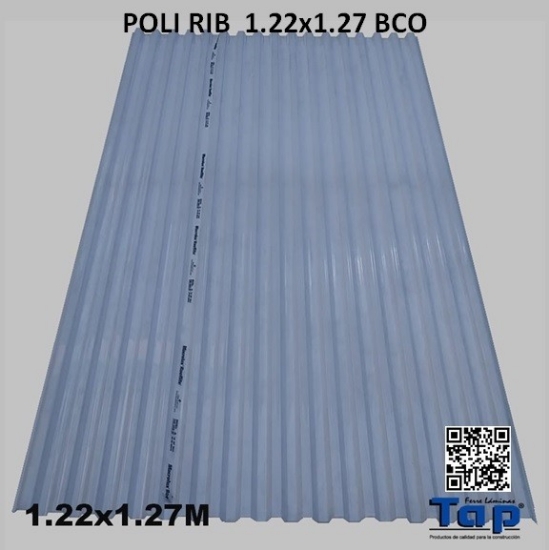 Imagen de POLI RIB  1.22X1.27 BCO