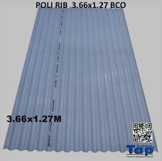 Imagen de POLI RIB  3.66x1.27 BCO