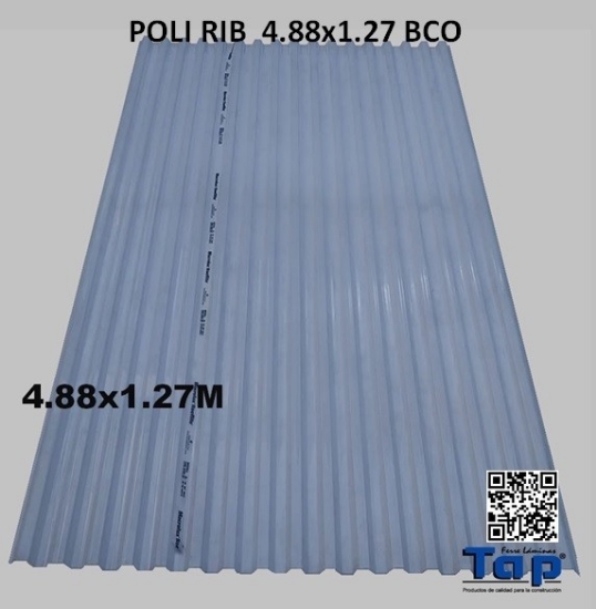 Imagen de POLI RIB  4.88x1.27 BCO