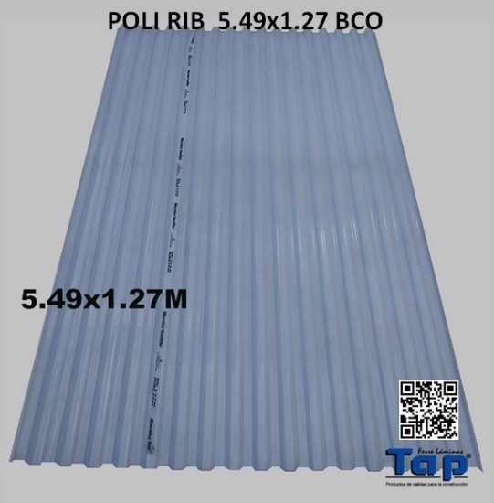 Imagen de POLI RIB  5.49x1.27 BCO