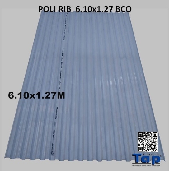 Imagen de POLI RIB  6.10x1.27 BCO