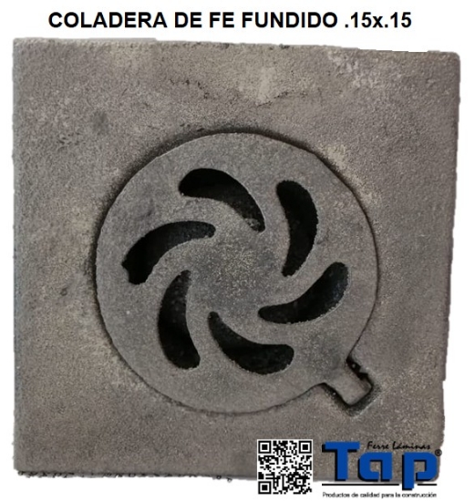 Imagen de COLADERA DE FE FUNDIDO 0.15x0.15