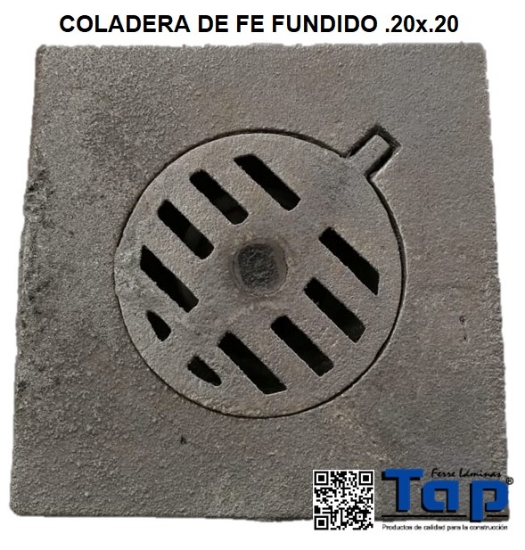 Imagen de COLADERA DE FE FUNDIDO 0.20x0.20