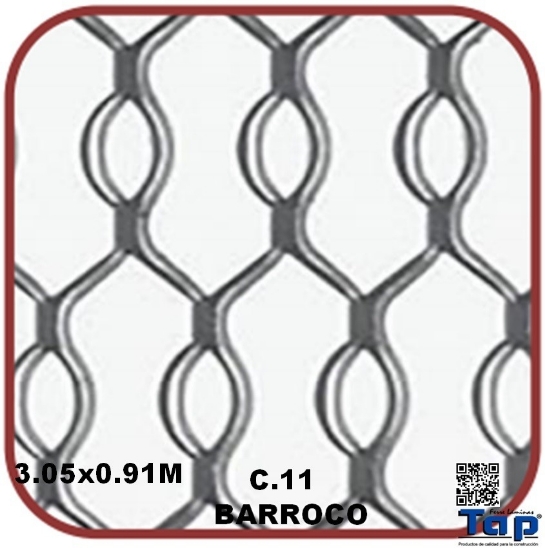 Imagen de REJACERO  BARROCO 3.05x0.91 C. 11