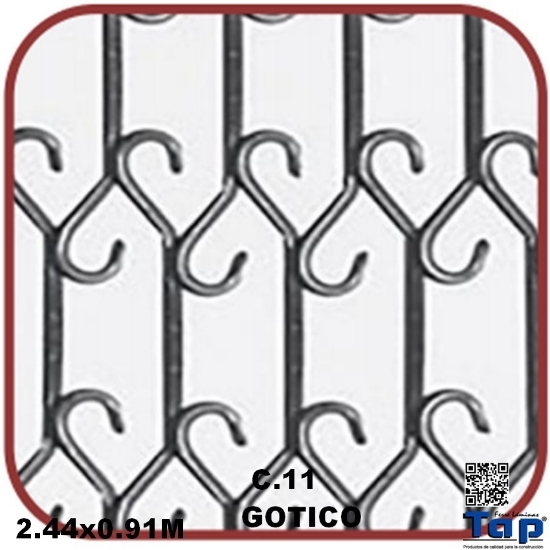 Imagen de REJACERO  GOTICO 2.44x0.91 C. 11