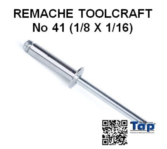 Imagen de REMACHE TOOLCRAFT No 41 (1/8 X 1/16)