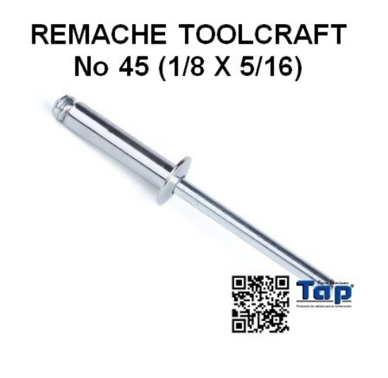 Imagen de REMACHE TOOLCRAFT No 45 (1/8 X 5/16)