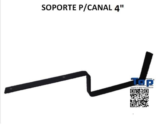 Imagen de SOPORTE P/CANAL 4"S/DOBLEZ