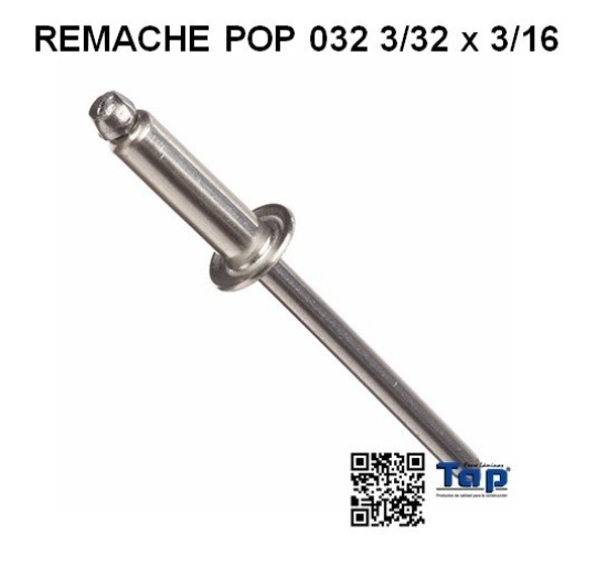 Imagen de REMACHE POP 032 3/32 x 3/16