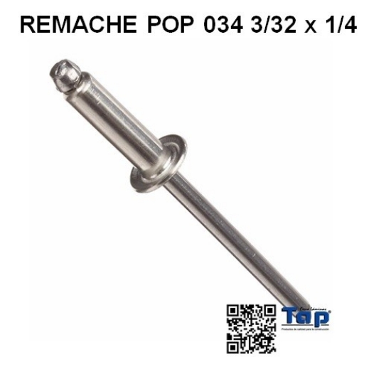 Imagen de REMACHE POP 034 3/32 x 1/4