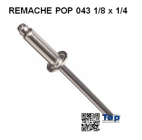Imagen de REMACHE POP 043 1/8 x 1/4