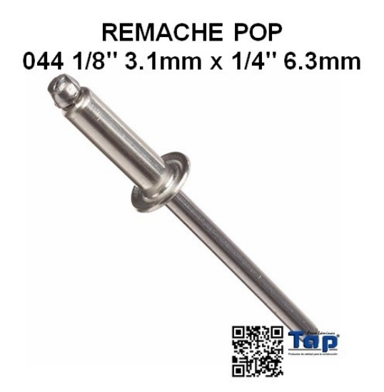 Imagen de REMACHE POP 044 1/8" 3.1mm x 1/4" 6.3mm